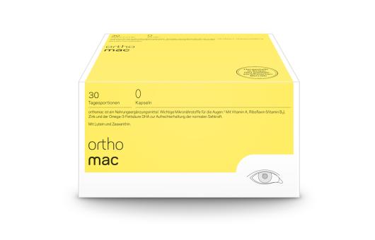 orthomac Kapseln - Wichtige Nährstoffe für die Augen 
