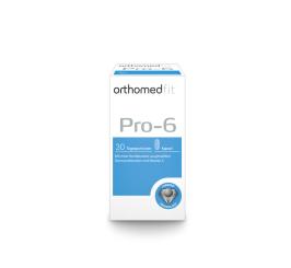 orthomed fit Pro-6 - Probiotika und Vitamin C zur Unterstützung der Darmfunktion,des Immunsystems und des Energiestoffwechsels 